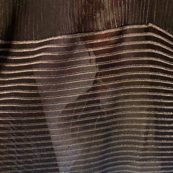 Escada Elegant Black and Silver Sparkly sheer Knit Open Cardigan, NWOT size 40 - Picture 11 of 11